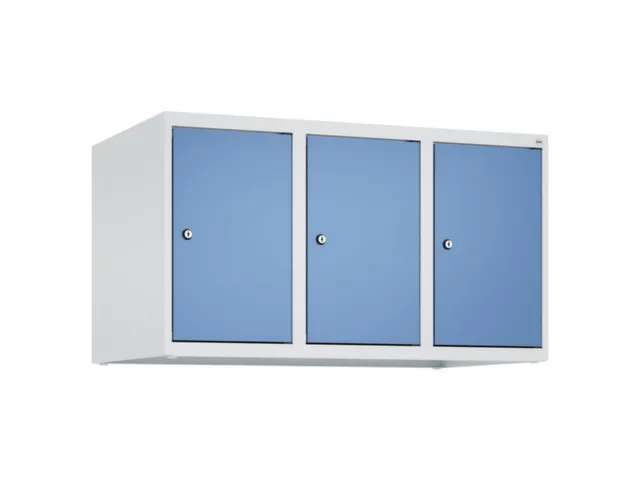opzetkast,v. locker,3vak.,vak B 300mm,HxBxD 500x900x500mm,vleugeldeur
