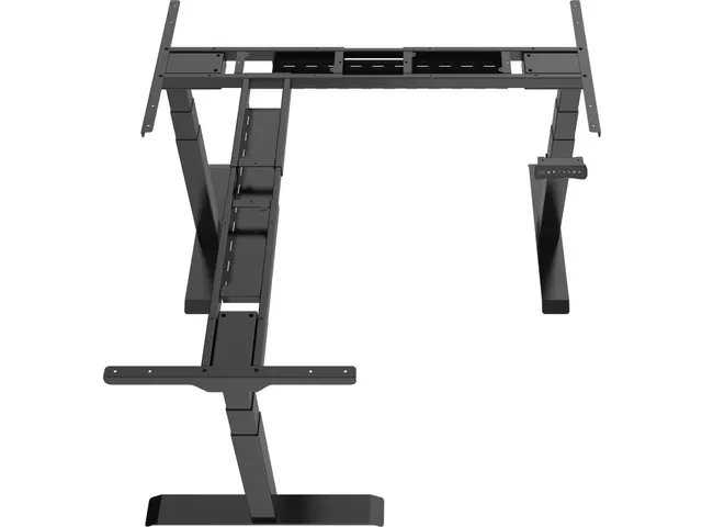 Piètement bureau assis-debout réglage électrique angle 180cm noir