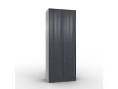 lockerkast 1950x770x540mm 2x2 vakken romp RAL7021 front RAL7021