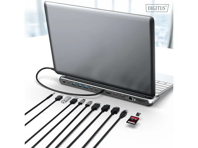 DIGITUS USB-C 8K-dockingstation 12 poorten
