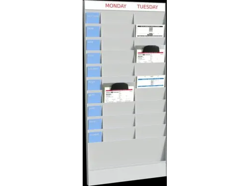 kantoorplanner,basismodule,20vakken,HxBxD 1263x580x46mm
