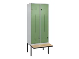 Z-garderobekast,HxBxD 2120x800x815mm,4vak,vak B 400mm,draaigrendel