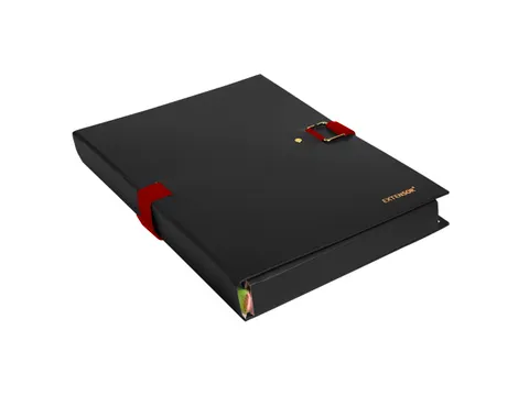 Map uitrekbare rug Extensor 24x32cm Zwart