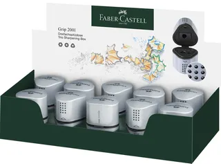 Puntenslijper Faber-Castell 2001 trio grip zilver - 7