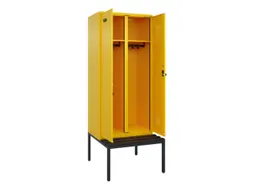 locker met bank,voor scheiding van kleding,HxBxD 2120x800x815mm,2vak