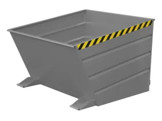 kiepbak,HxLxB 890x1445x1200mm,1m³,draagverm. 1500kg,RAL7005 - 1