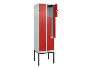 Z-garderobekast,HxBxD 2120x600x500mm,vak B 150/300mm,draaigrendel - 2