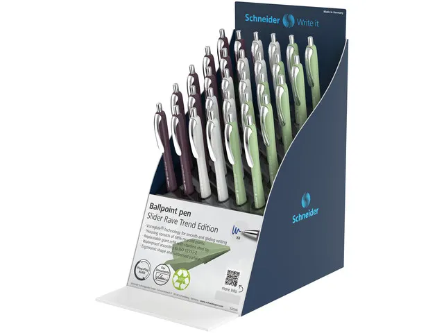 Stylo à bille Slider Rave XB Trend Edition display 30 pcs.