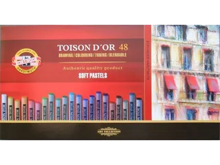 Pastelkrijt Koh-I-Noor Toison 8516 rond 48 stuks assorti - 1