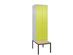 locker voor scheiding van kleding,HxBxD 2120x600x815mm,2vak