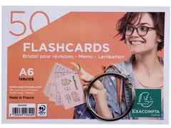 gekleurde systeemkaarten A6 gelijnd 50 stuks