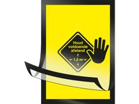 zichtframe Kangaro A5 'Houd voldoende afstand'