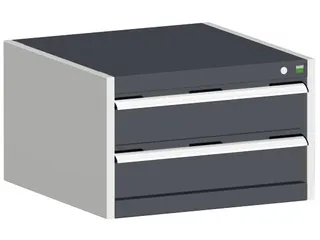 ladekast,HxBxD 400x650x650mm,2lade(n),m. lade voor normale belastingen - 2