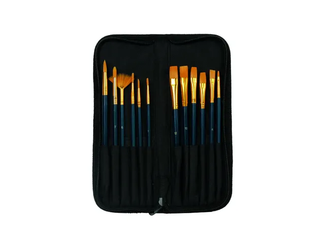 Set pinceaux Conda synthétique 12 pièces Etui