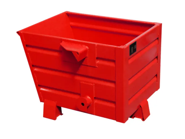 Kiepbak 600x600x800mm 0.30m³ 50kg Draagverm. 500kg Ral3000