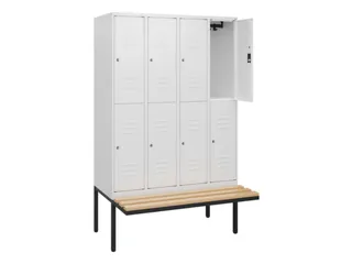 Dubbeldekse dekenkist,HxBxD 1950x1200x815mm,4x2vak.,vak B 300mm - 2