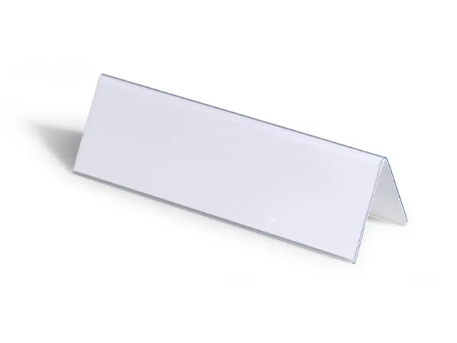 Tafelnaambord Durable 8052 61x210mm Transparant