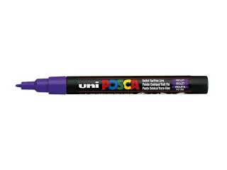Verfstift Posca PC3M Fijne punt 0,9-1,3mm Paars - 1