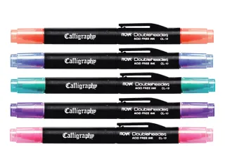 Kalligrafiepen Itoya CL10 1.5mm én 3.0mm penpunt blauw - 4