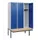 locker met bank,HxBxD 1950x1200x815mm,3vak,vak B 400mm,cilinderslot
