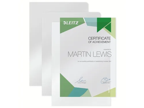 Insteekmap L-Model Leitz 4100 A4 Pvc 0.15mm Transparant Helder