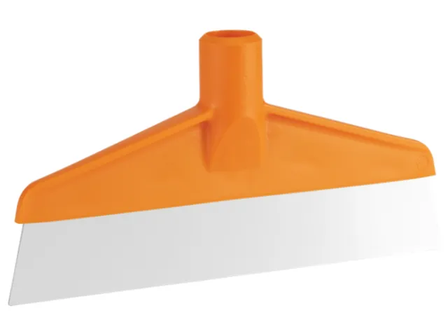 Vikan Hygiene Tafel- en Vloerschraper RVS Blad 245x70mm Oranje