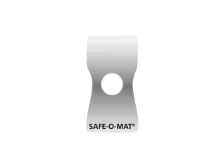 nummerbord,v. Safe-O-Mat,achterzijde zelfklevend,HxB 79x45mm,kunststof - 1