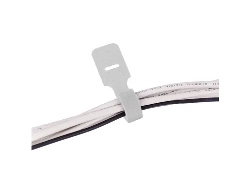 Addit Kabelbinders klittenband 12x250mm Wit 10 stuks