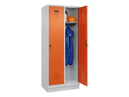 locker,HxBxD 1950x800x500mm,2vak,vak B 400mm,draaigrendel,sokkel