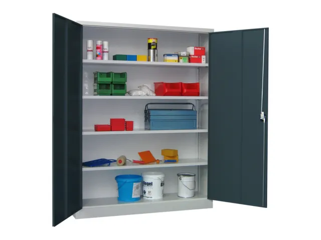 grootvolumekast met openslaande deuren,RAL7035,front RAL7016