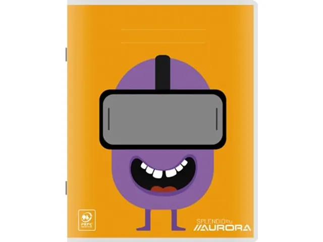 Splendid schrift, 72 bladzijden, ft 165x210mm, gelijnd 8 mm Assorti