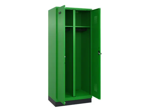 locker voor scheiding van kleding,HxBxD 1950x800x500mm,2vak