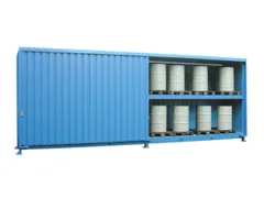 Stellingcontainer Gevaarlijke Stoffen Max. 48X200L Vaten Staand