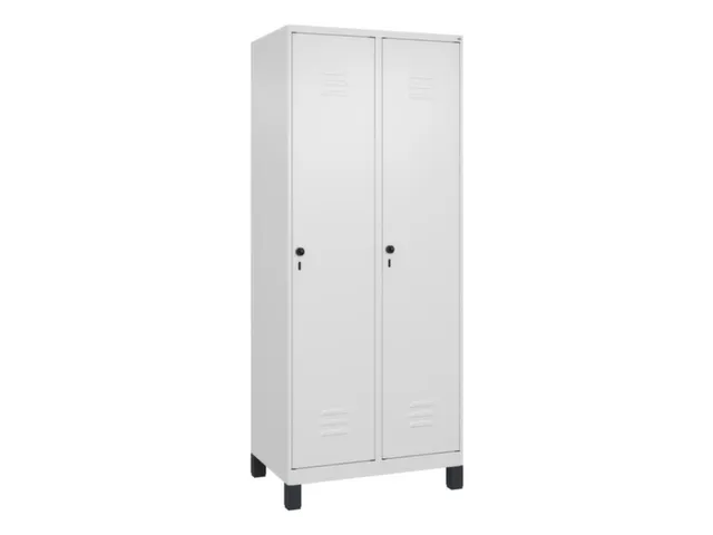 armoire vestiaire noir et blanc HxlxP 1950x800x500mm 2compart.