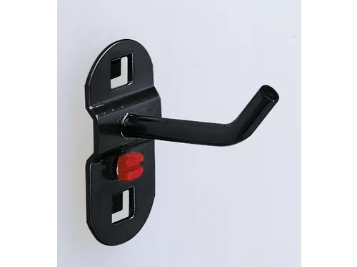 haak,v. perfoplaat,L 150mm,einde schuin,RAL7016