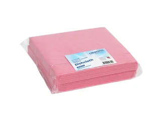 Werkdoek Cleaninq viscose 38x40cm roze 10 stuks - 2