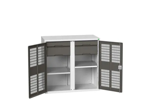 universele kast,HxBxD 1000x1050x550mm,2xStalen bodem,4lade(n)