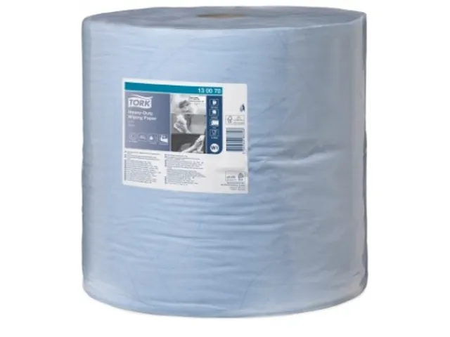 Tork Poetspapier Blue Performance W1 130070 Rol 2-Laags Blauw