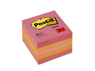 Memoblok 3M Post-it 2051P kubus 51x51mm assorti 400vel - 1