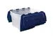 Opbergbox 45 Liter Transparant Blauw