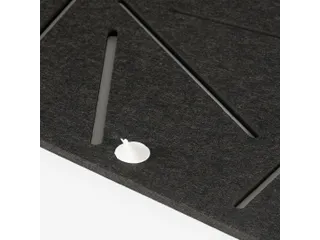 Akoestisch wandpaneel 8-hoek met patroon uitsnede 100x100cm Zwart - 4