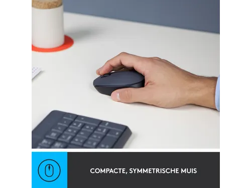Logitech MK235 toetsenbord Inclusief muis USB QWERTZ Duits Grijs