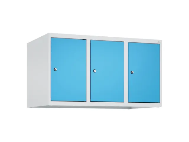 opzetkast,v. locker,3vak.,vak B 300mm,HxBxD 500x900x500mm,vleugeldeur