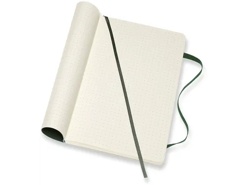 Notitieboek Moleskine large 130x210mm dots soft cover myrtle green