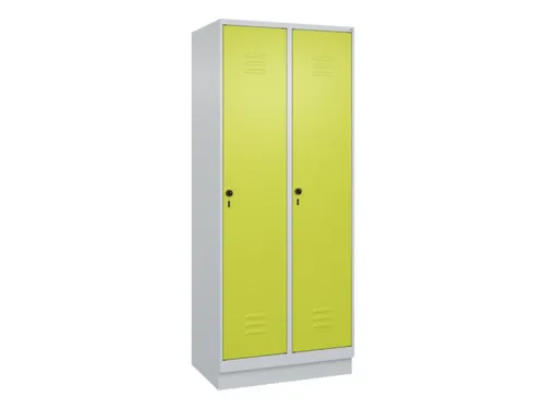 locker,HxBxD 1950x800x500mm,2vak,vak B 400mm,draaigrendel,sokkel
