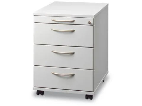 Ladenblok Lichtgrijs 590x430x580mm 1pennenlade 3laden Beugelgreep