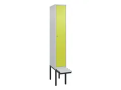 locker met bank,HxBxD 2120x300x815mm,1vak,vak B 300mm,cil.-slot