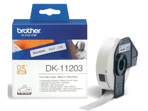 Etiket Brother DK-11203 17x87mm archivering 300stuks