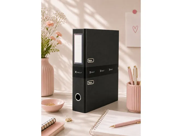 Classeur VAULT A4 8 cm shrink 2 packs