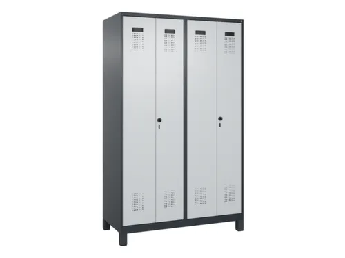 locker voor scheiding van kleding,HxBxD 1950x1200x500mm,4vak